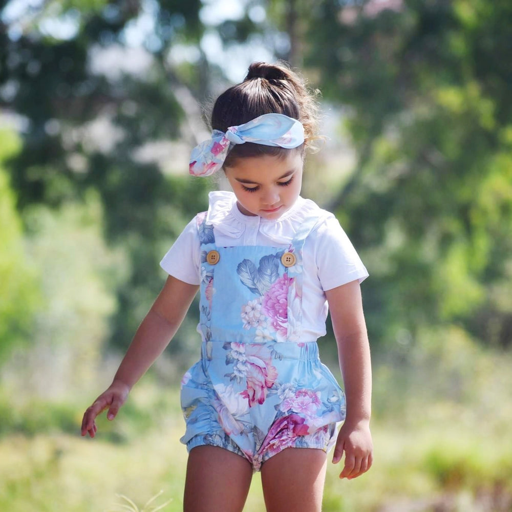 Detachable Overall + TopKnot - Kenzie, - LollipopHouse