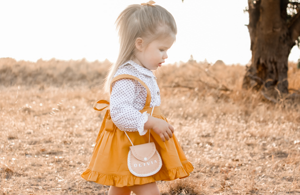 Detachable Ruffle Skirt - Mustard + Headband, - LollipopHouse