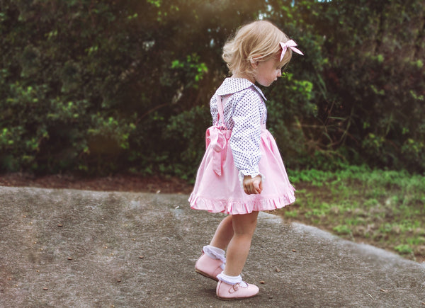 Detachable Ruffle Skirt - Baby Pink + Headband, - LollipopHouse