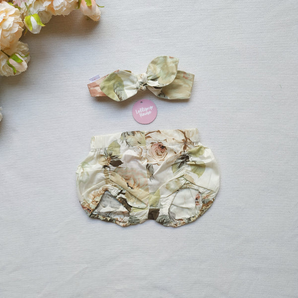 Detachable Overall + TopKnot - Fawn, - LollipopHouse