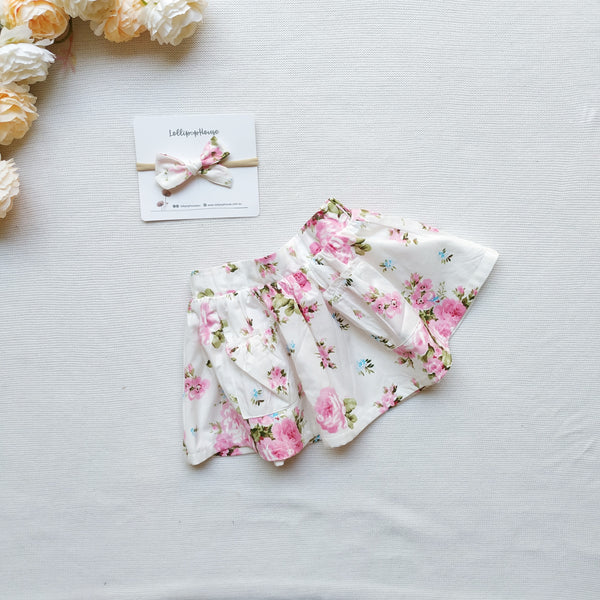 Detachable Flutter Pinny + Headband - Petal, - LollipopHouse