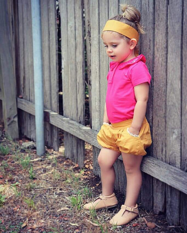 Ruffle Short Sleeve - Petunia, - LollipopHouse