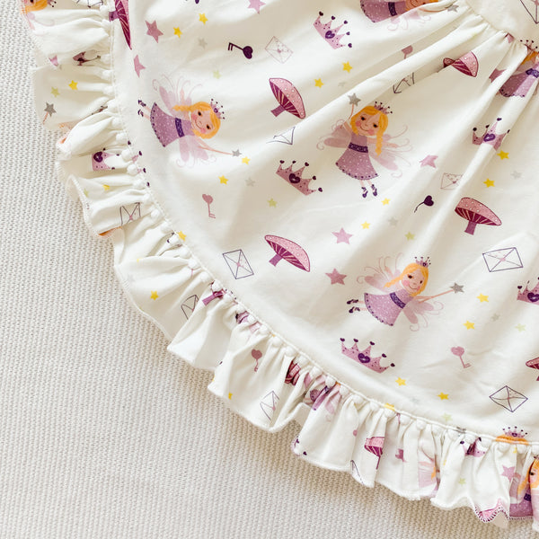 Long Sleeve Frill Dress - Fairy Garden