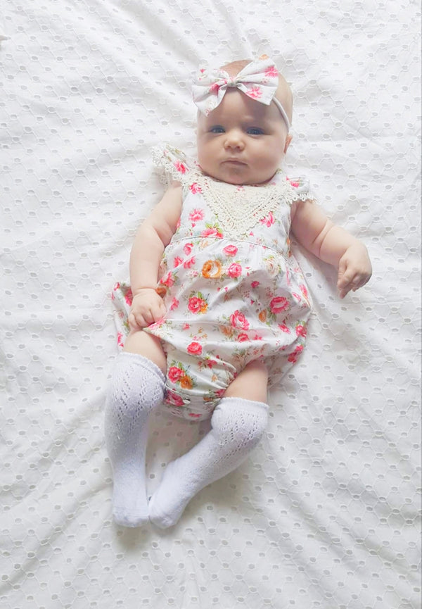 Bubble Romper + Headband - Peyton, - LollipopHouse