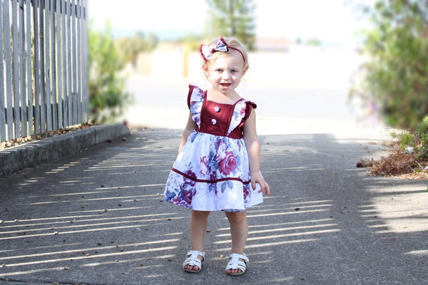 Sweetheart Dress + Headband – Hannah, - LollipopHouse