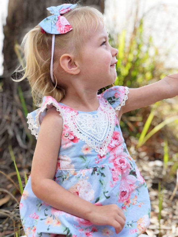 Bubble Romper + Headband - Ava, - LollipopHouse