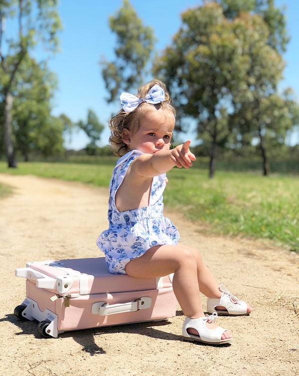 Collar Romper + Headband, - LollipopHouse