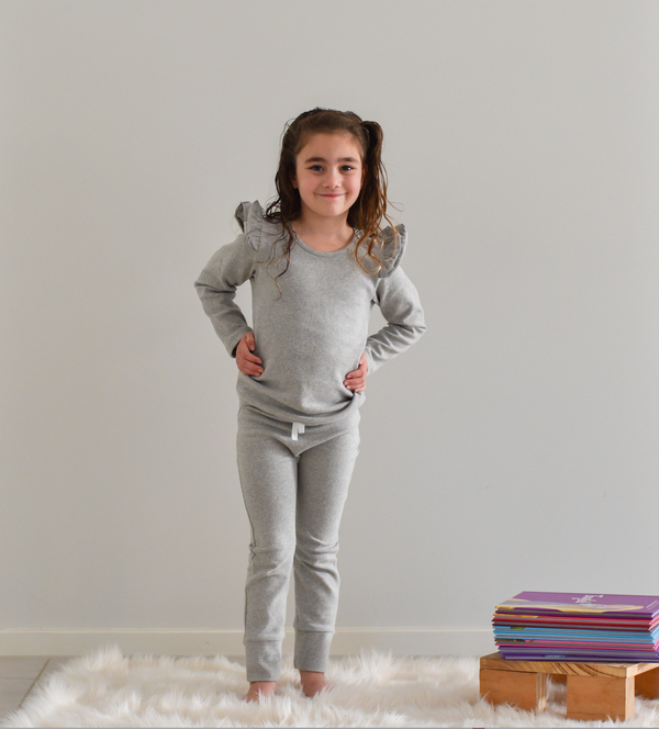Comfy Flutter Top - Grey