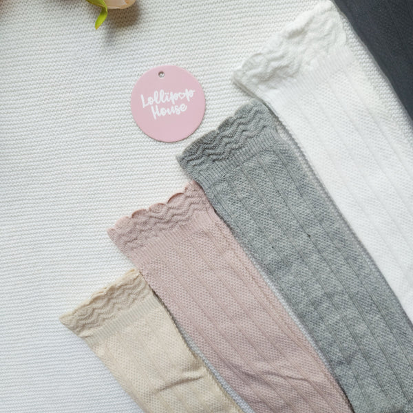 Knee High Tights - Thin, - LollipopHouse