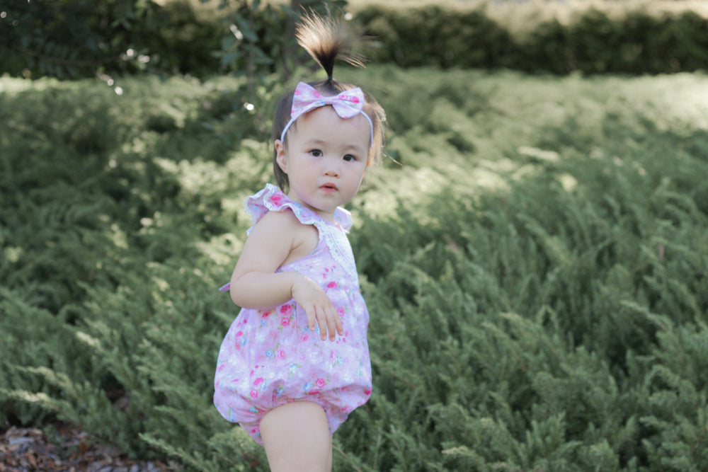Bubble Romper + Headband - Aiyah, - LollipopHouse