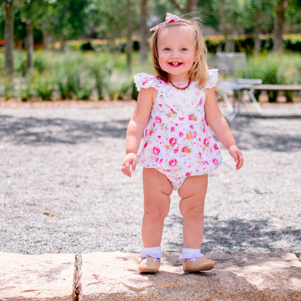 Bubble Romper + Headband - Peyton, - LollipopHouse