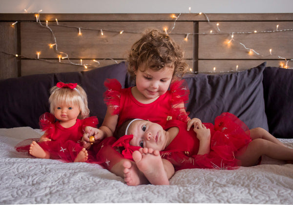 Miracle TuTu + Bow - Candy Red