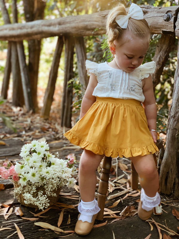 Flutter Top + Bow - Pippa