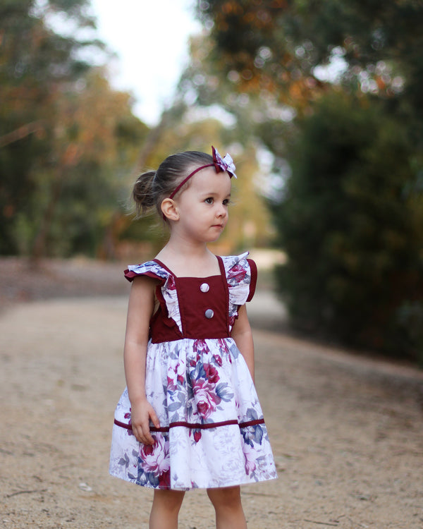 Sweetheart Dress + Headband – Hannah, - LollipopHouse