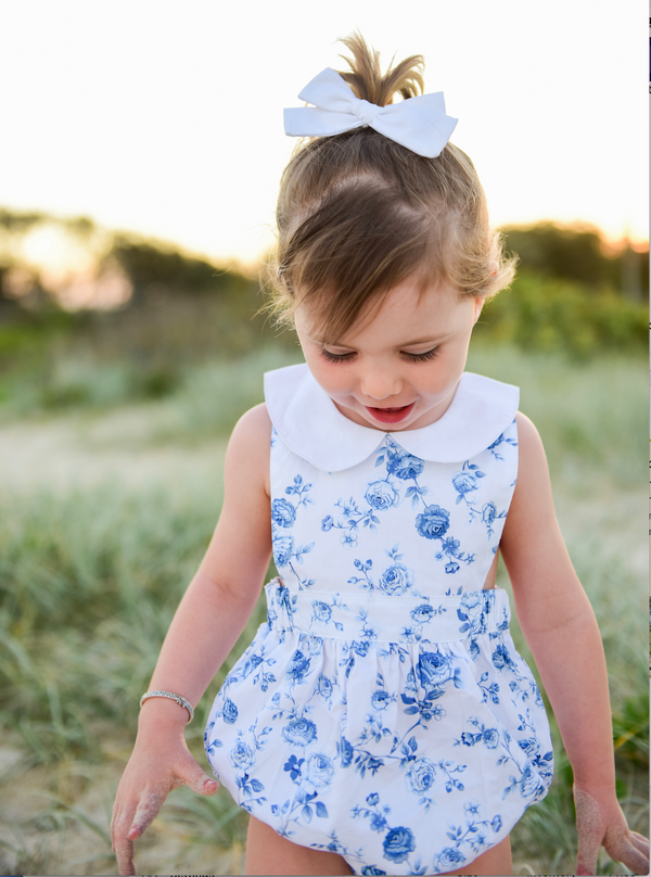 Collar Romper + Headband, - LollipopHouse