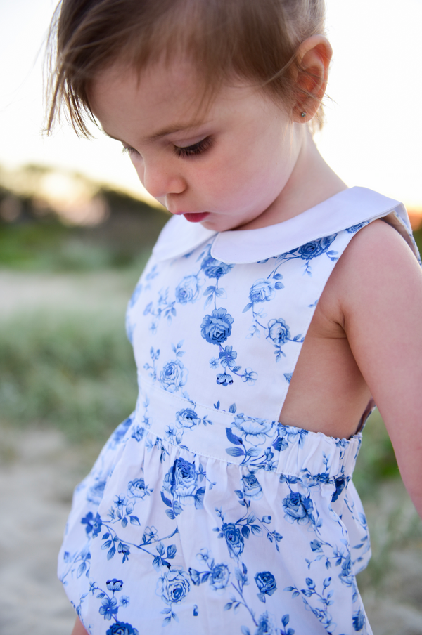 Collar Romper + Headband, - LollipopHouse