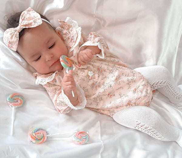 Long Sleeve Blouse Romper - Zoe