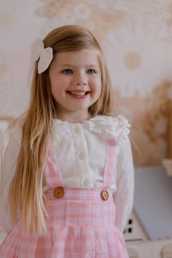 Long Sleeve Blouse Top - Muslin White