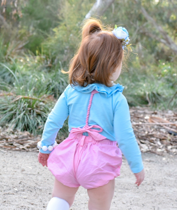 Detachable Pucker Shorts w Belt - Taffy Pink, - LollipopHouse