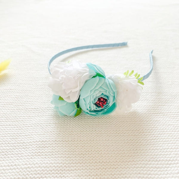 Flower Headband - Ice Blue