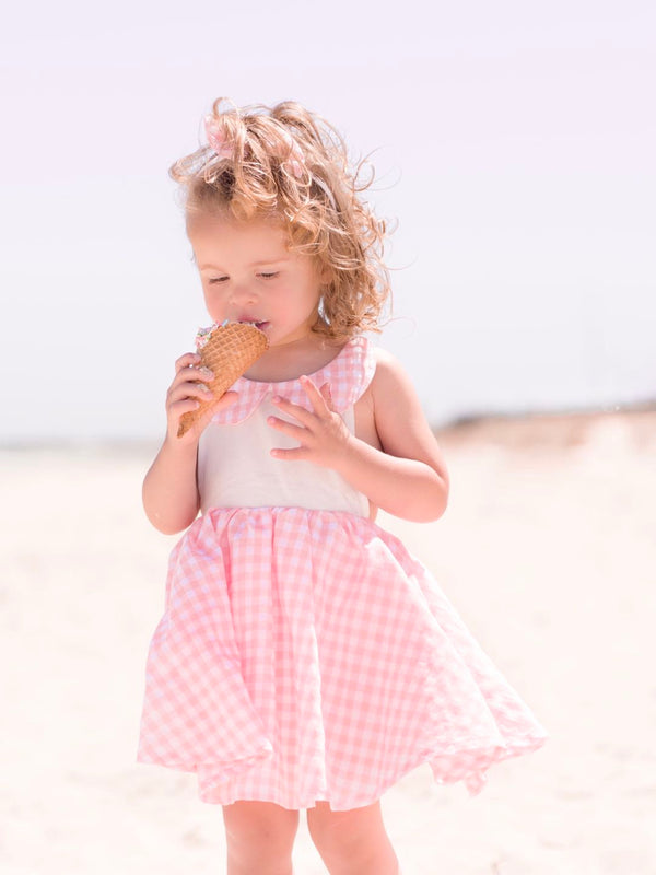 Summer Dress + Bow - Fairy Floss
