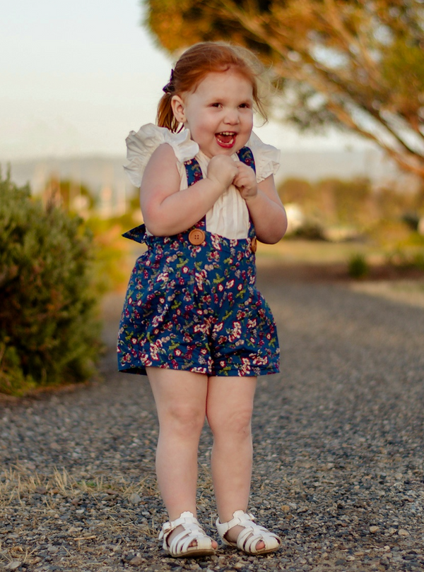 Suspender Pleated Shorts - Bonnie