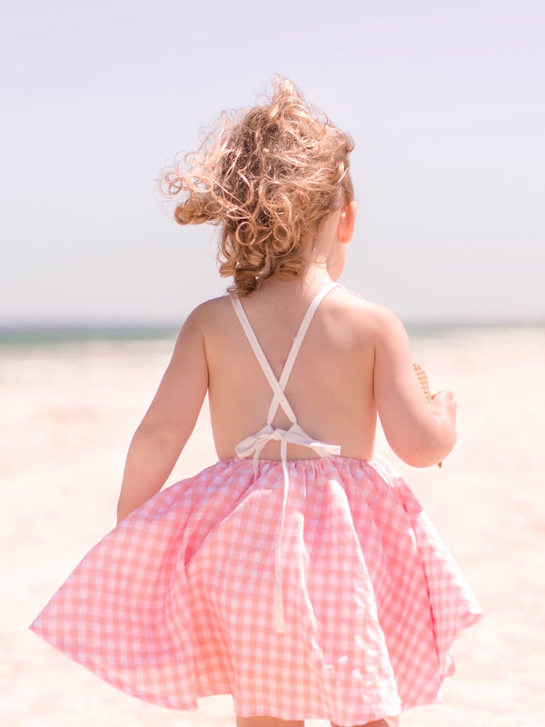 Summer Dress + Bow - Fairy Floss
