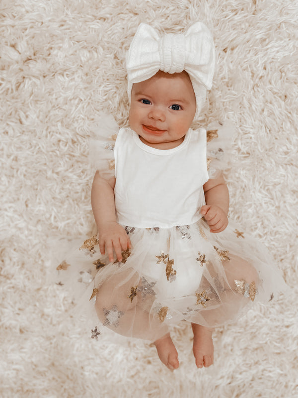 Miracle TuTu + Bow - White