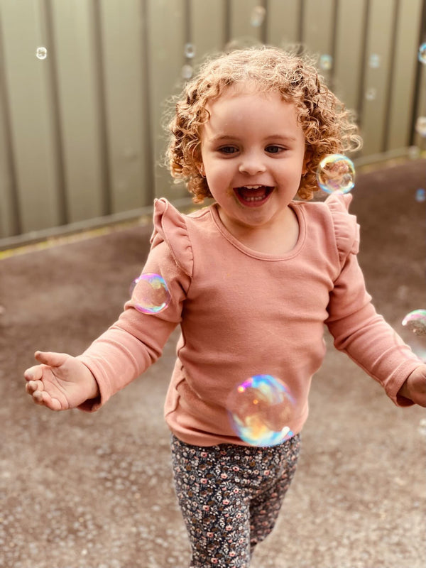 Comfy Flutter Top - Dusty Pink