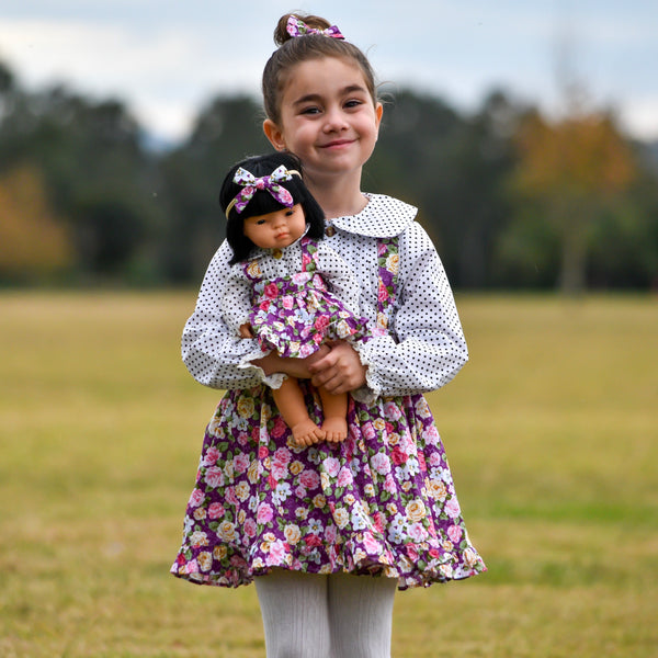 Doll Ruffle Skirt + Headband - Gracie, - LollipopHouse