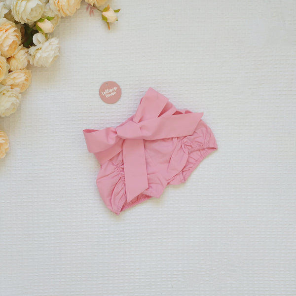 Detachable Pucker Shorts w Belt - Taffy Pink, - LollipopHouse