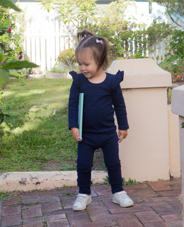 Comfy Flutter Top - Navy