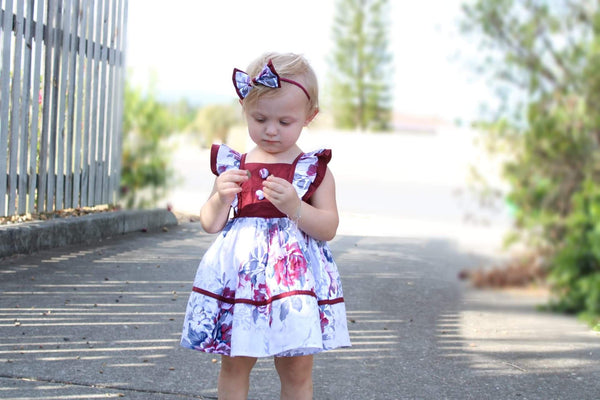 Sweetheart Dress + Headband – Hannah, - LollipopHouse