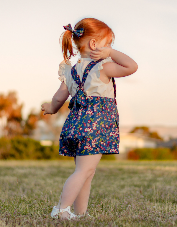 Suspender Pleated Shorts - Bonnie