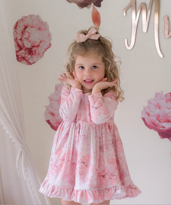 Long Sleeve Frill Dress - Hope