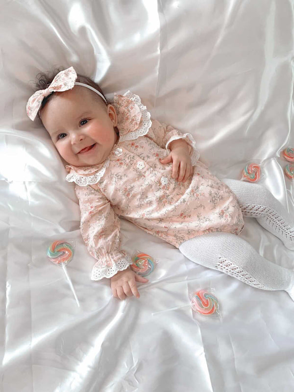 Long Sleeve Blouse Romper - Zoe