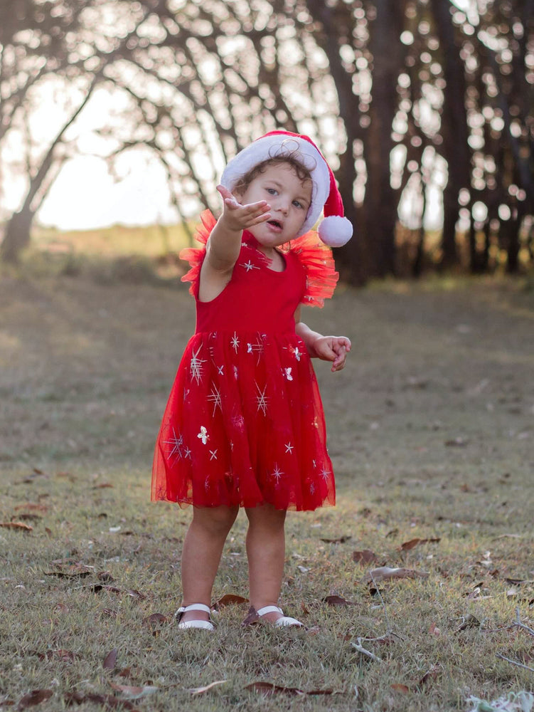 Miracle Dress + Bow - Candy Red