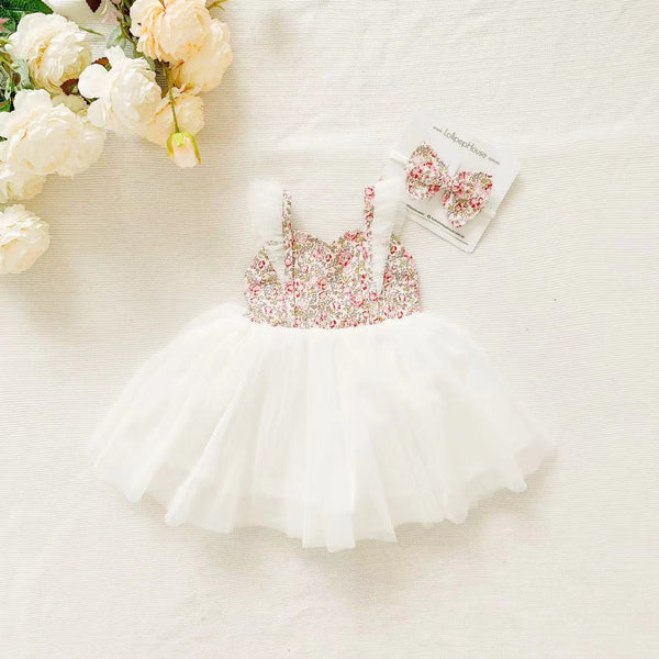 Fairy Tutu Dress + Bow - Rosetta