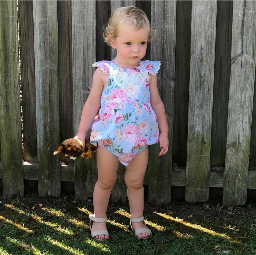 Bubble Romper + Headband - Ava,  - LollipopHouse