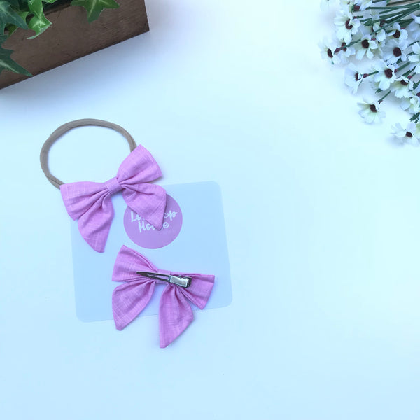 Sailor Bow Hair Clip / Headband,  - LollipopHouse