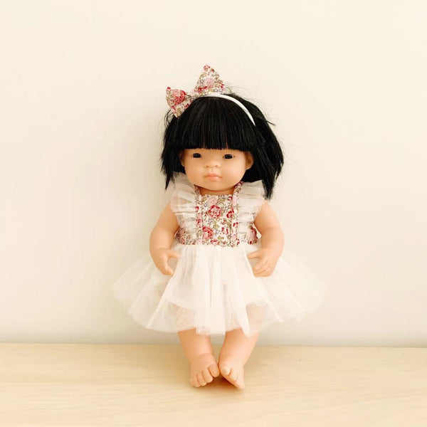 Doll Fairy Tutu Dress + Bow - Rosetta