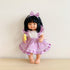 Doll Ruffle Bib Dress + Bow - Aurora