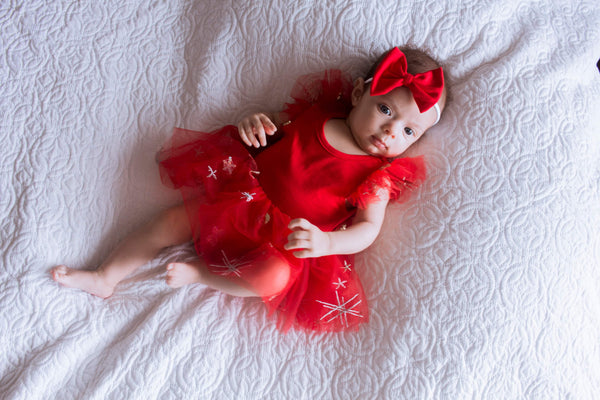 Miracle TuTu + Bow - Candy Red
