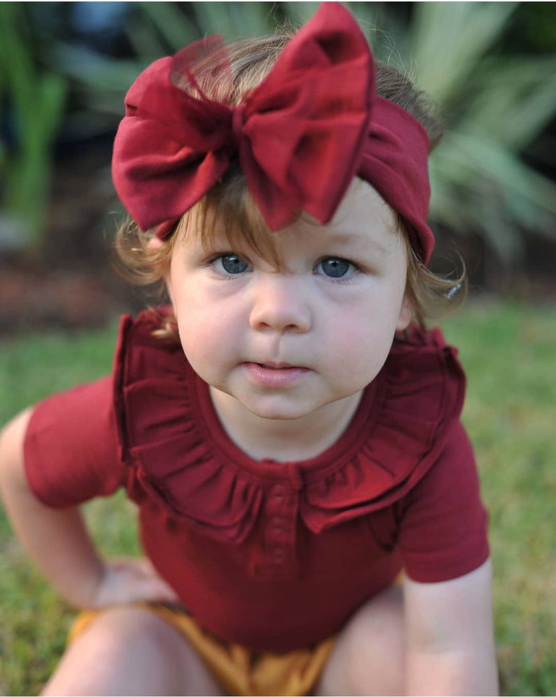 Tulle Headwrap - Sangria,  - LollipopHouse