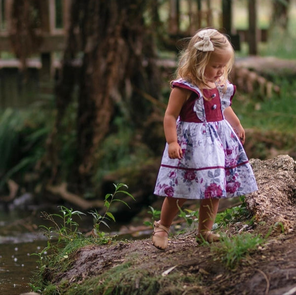 Sweetheart Dress + Headband – Hannah,  - LollipopHouse