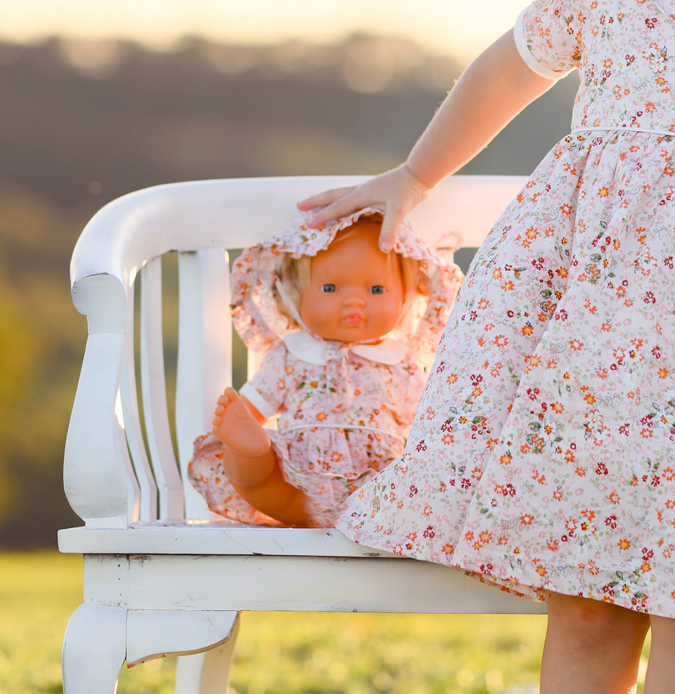 Doll Dress + Sun Hat - Isabelle