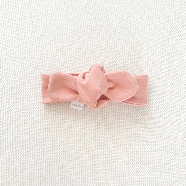Top Knot Headwrap - Dusty Pink