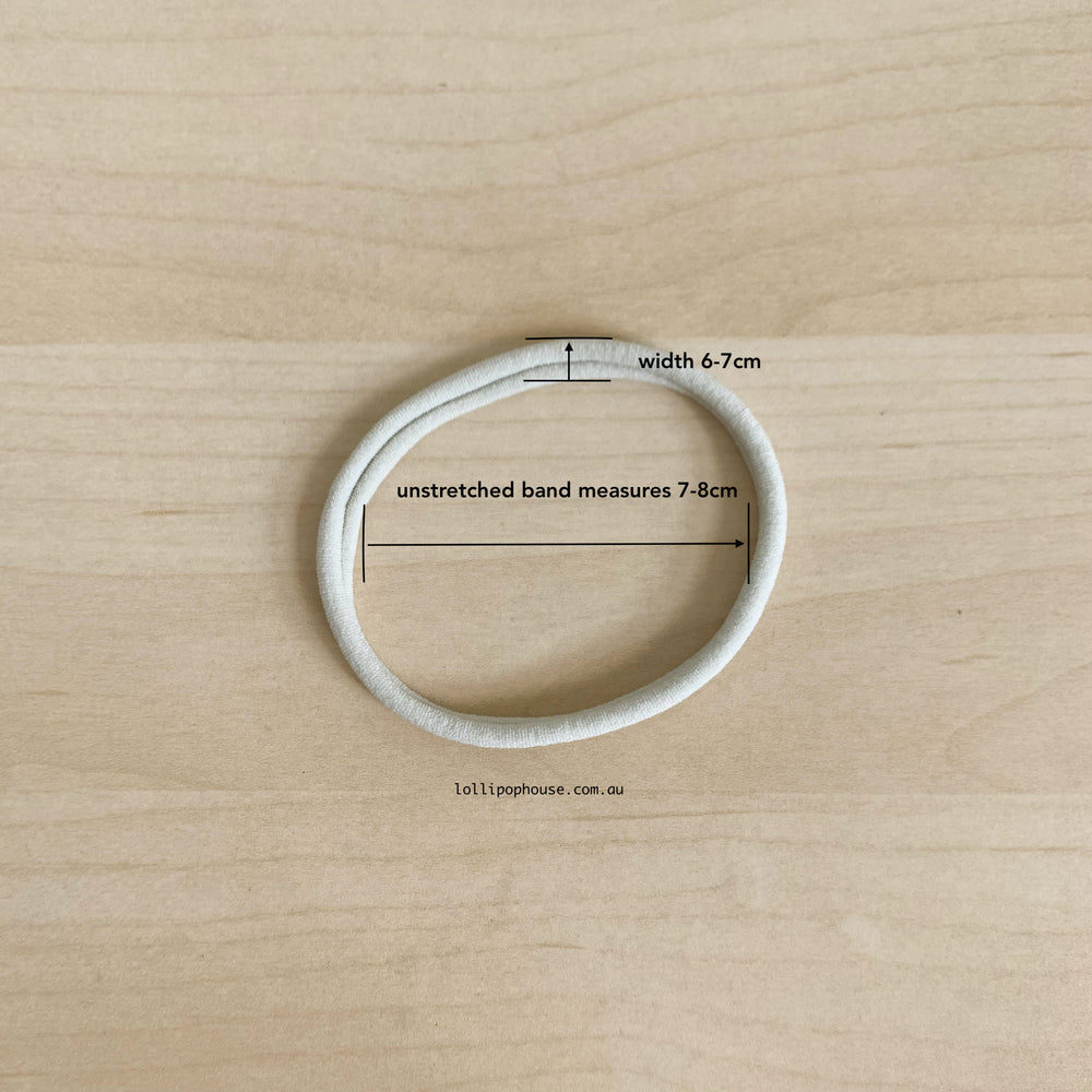 Ultrasoft Baby Nylon Headbands - Pink Lace